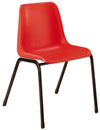 Sedia in plastica ignifuga per mensa scolastica cm. 52x50x76,5h