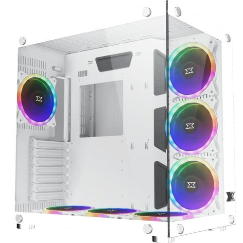XIGMATEK Aquarius Plus Arctic ARGB (Bianco) - Custodia senza alimentatore - Mid tower - Formato ATX