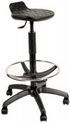 Sgabello tecnico per laboratorio con elevazione a gas cm. 32x60x65/90h