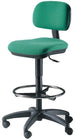 Sgabello tecnico da laboratorio con regolazione schienale cm. 44x52x97/123h