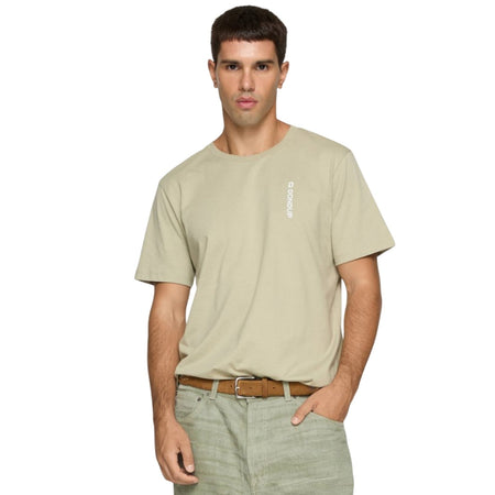 DONDUP t-shirt uomo dondup - t-shirt - panna da uomo