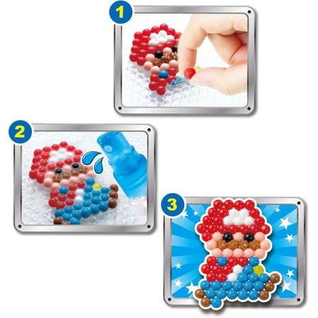 Il kit Super Mario - Aquabeads - 31946 - Perle che si attaccano con l'acqua