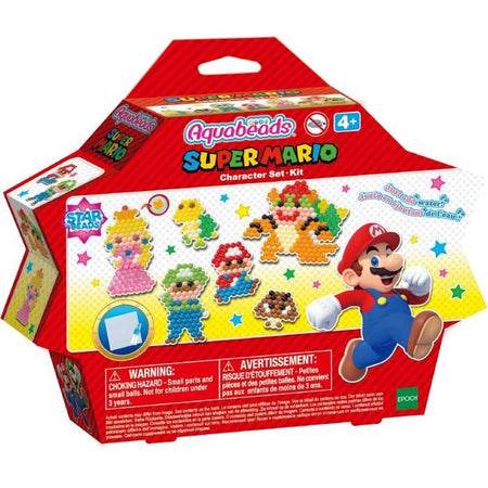 Il kit Super Mario - Aquabeads - 31946 - Perle che si attaccano con l'acqua