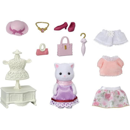 FAMIGLIE SYLVANIAN 5461 La valigia di moda e la grande sorella Gatto persiano
