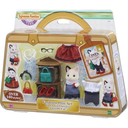 FAMIGLIE SYLVANIAN 5462 La valigia alla moda e la sorella maggiore Gatto bicolore