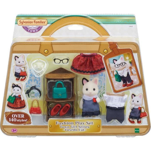 FAMIGLIE SYLVANIAN 5462 La valigia alla moda e la sorella maggiore Gatto bicolore