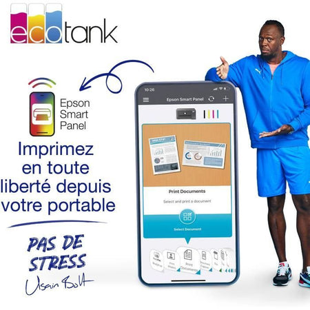 Stampante multifunzione A4 - EPSON - Ecotank ET-2860 - Wi-Fi - Dotata di serbatoi inchiostro