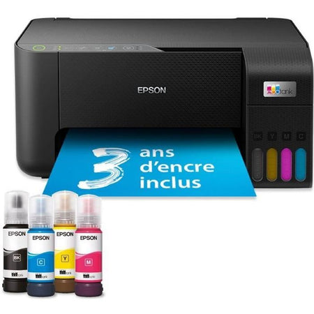 Stampante multifunzione A4 - EPSON - Ecotank ET-2860 - Wi-Fi - Dotata di serbatoi inchiostro