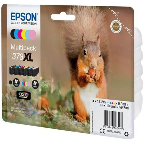 EPSON 378XL Confezione multipla - Confezione da 6 - XL - Nero, giallo, ciano, magenta, magenta chiaro, ciano chiaro - originale - blister
