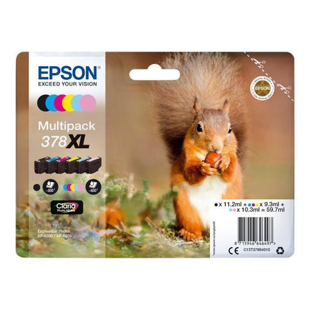 EPSON 378XL Confezione multipla - Confezione da 6 - XL - Nero, giallo, ciano, magenta, magenta chiaro, ciano chiaro - originale - blister