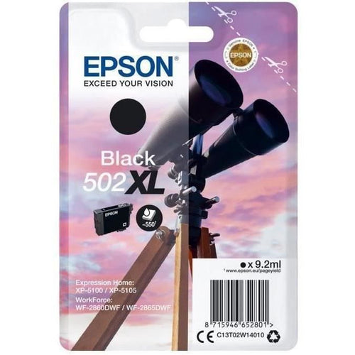 Cartucce di inchiostro EPSON Confezione singola Inchiostro nero 502XL, originale, inchiostro a pigmenti - Nero - Forza di lavoro compatibile WF-2860DWF ...