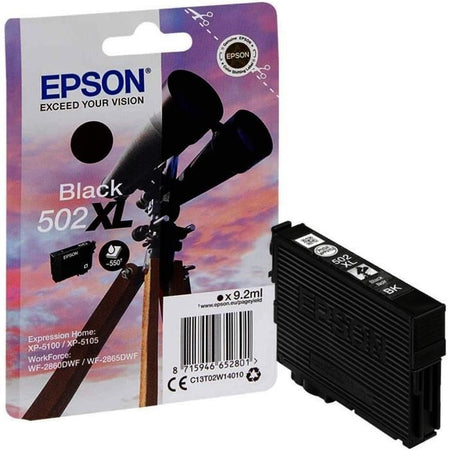Cartucce di inchiostro EPSON Confezione singola Inchiostro nero 502XL, originale, inchiostro a pigmenti - Nero - Forza di lavoro compatibile WF-2860DWF ...