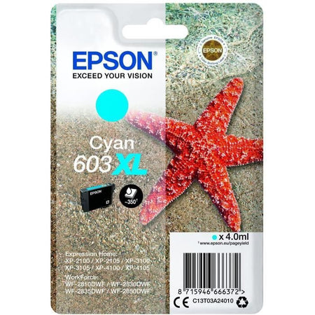 Cartuccia InkON EPSON Singlepack 603XL Ink - Ciano