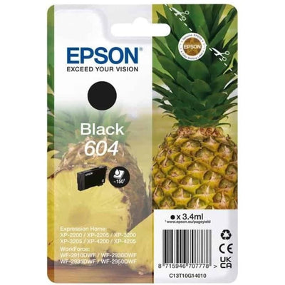 Inchiostro - EPSON - Pineapple 604 - Nero - Originale - 150 pagine