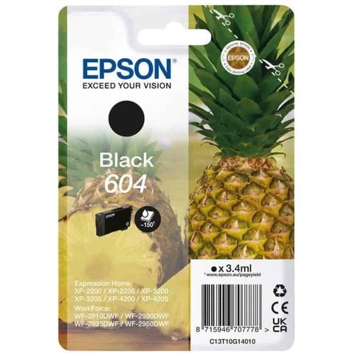 Inchiostro - EPSON - Pineapple 604 - Nero - Originale - 150 pagine