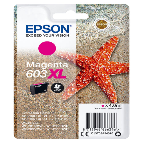 Cartuccia Di Inchiostro Epson Magenta Serie 603Xl Stella Marina