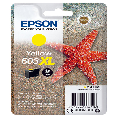 Cartuccia Di Inchiostro Epson Giallo Serie 603Xl Stella Marina
