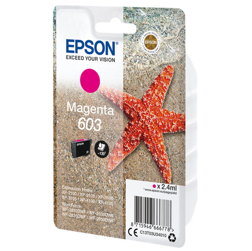 Cartuccia Di Inchiostro Epson Magenta Serie 603 Stella Marina