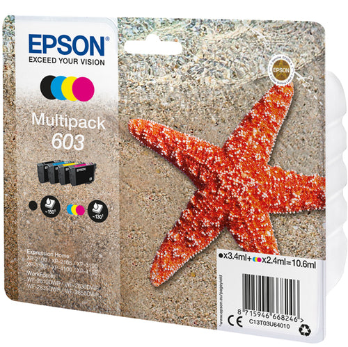 Cartucce Di Inchiostro Epson Multipack Bk/C/M/Y Serie 603 Stella Marina