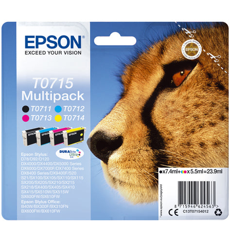 Multipack (T071 4 Colori Nero Ciano Magenta Giallo Blister Rs