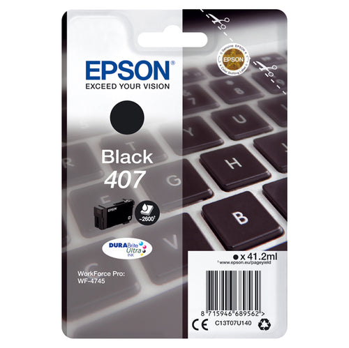 Cartuccia Epson Nero 407L 38,1 Ml