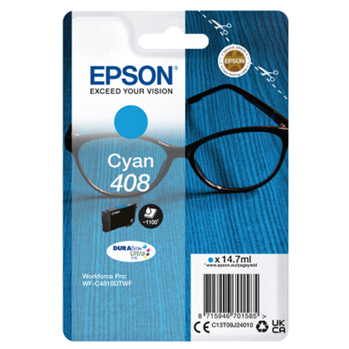 Epson Cartuccia Durabrite Ultra, 408 Ciano