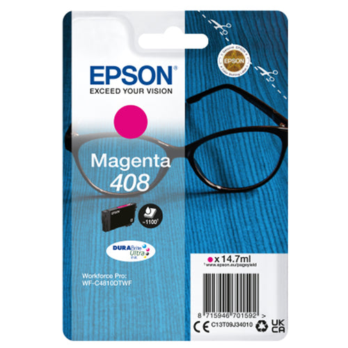 Epson Cartuccia Durabrite Ultra, 408 Magenta
