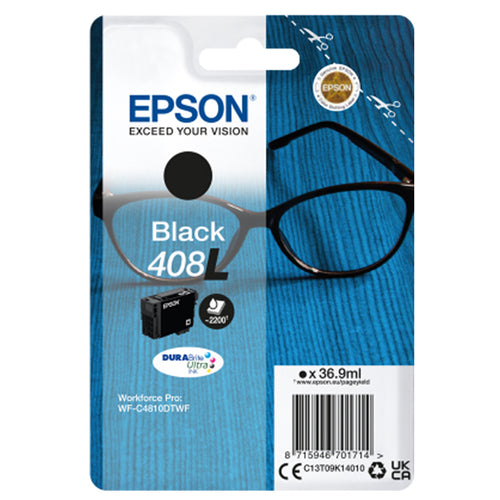 Epson Cartuccia Durabrite Ultra, 408L Nero