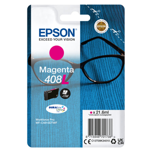 Epson Cartuccia Durabrite Ultra, 408L Magenta