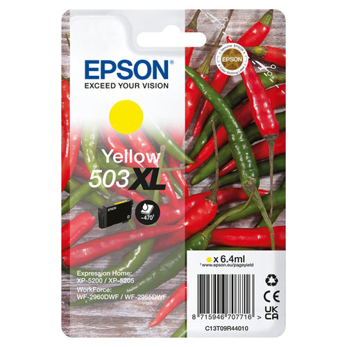 Epson Cartuccia Peperoncino 503Xl Giallo 6,4 Ml