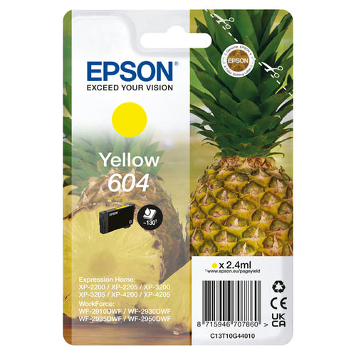 Epson Cartuccia 604 Ananas Giallo 2,4 Ml