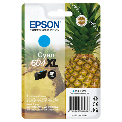Epson Cartuccia 604Xl Ananas Ciano 4 Ml