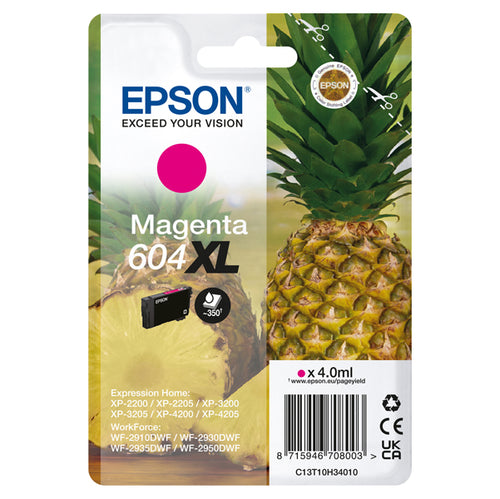 Epson Cartuccia 604Xl Ananas Magenta 4 Ml