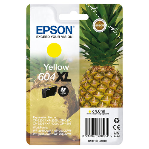 Epson Cartuccia 604Xl Ananas Giallo 4 Ml