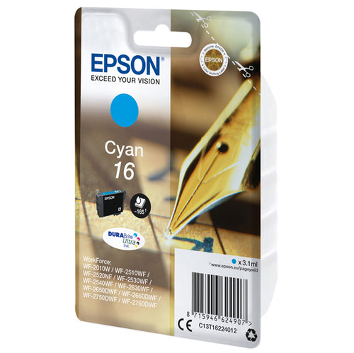 Cartuccia A Pigmenti Ciano Epson Durabrite Ultra, Serie 16/Penna E Cruciverba