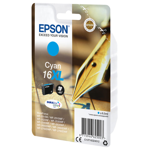 Cartuccia A Pigmenti Ciano Epson Durabrite Ultra, Serie 16Xl/Penna E Cruciverba