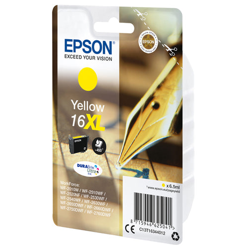 Cartuccia A Pigmenti Giallo Epson Durabrite Ultra Serie 16Xl/Penna E Cruciverba