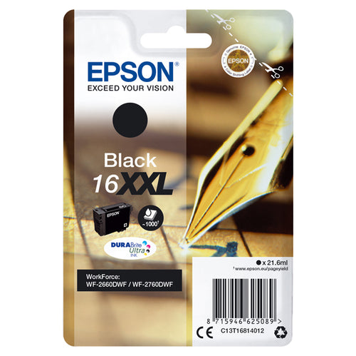 Cartuccia A Pigmenti Nero Epson Durabrite Ultra, Serie 16Xxl