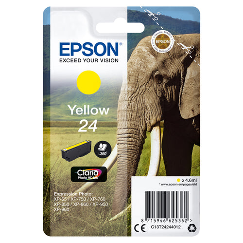 Cartuccia Giallo Claria Photo Hd Serie 24 Elefante