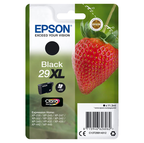 Cartuccia Inchiostro Nero Serie 29Xl Fragola T2991
