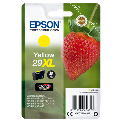 Cartuccia Inchiostro Giallo Serie 29Xl Fragola T2994