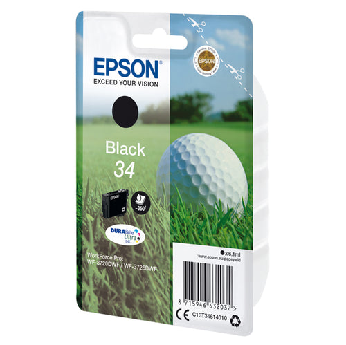Cartuccia Inchiostro Nero 34 Pallina Da Golf