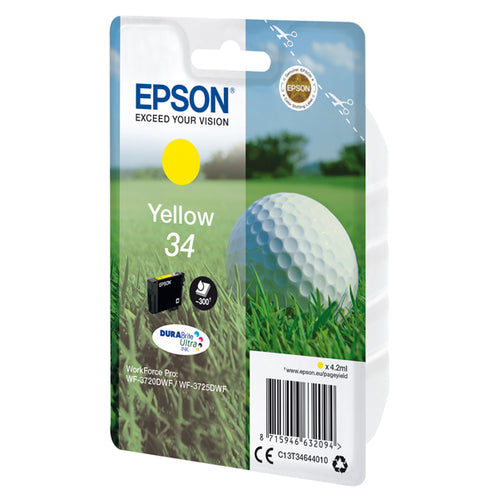Cartuccia Inchiostro Giallo 34 Pallina Da Golf