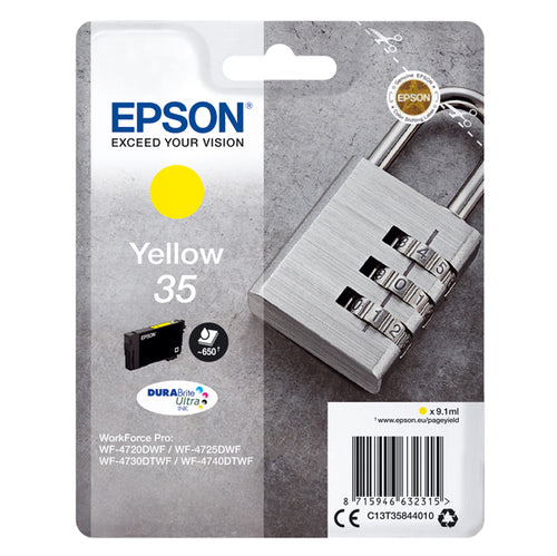 Cartuccia Inchiostro Giallo Serie 35 Lucchetto T3584