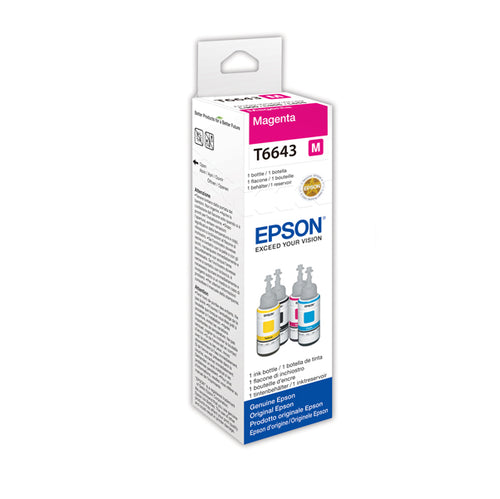 Cartuccia Inchiostro T6643 Magenta Ink In Bottle 70Ml