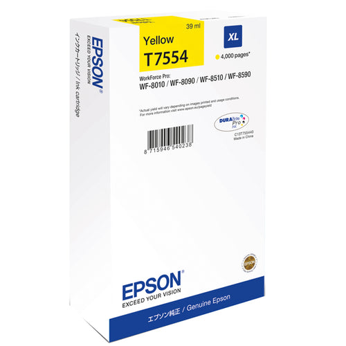 Tanica Inchiostro A Pigmenti Giallo Epson Durabrite Ultra,Xl Wf-8Xxx