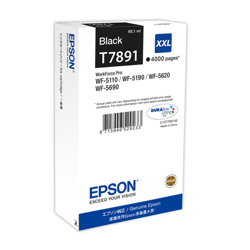 Tanica Inchiostro A Pigmenti Nero Epson Durabrite Ultra Serie T789 Xxl