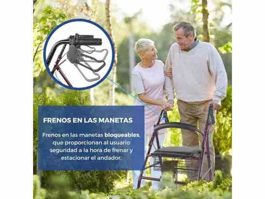 Rollator Rollator 4 Ruote con Freni e Sedile Modello Escorial