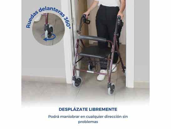 Rollator Rollator 4 Ruote con Freni e Sedile Modello Escorial