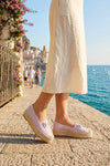 Espadrilles in ecopelle dettaglio catena | VERDE FASHION